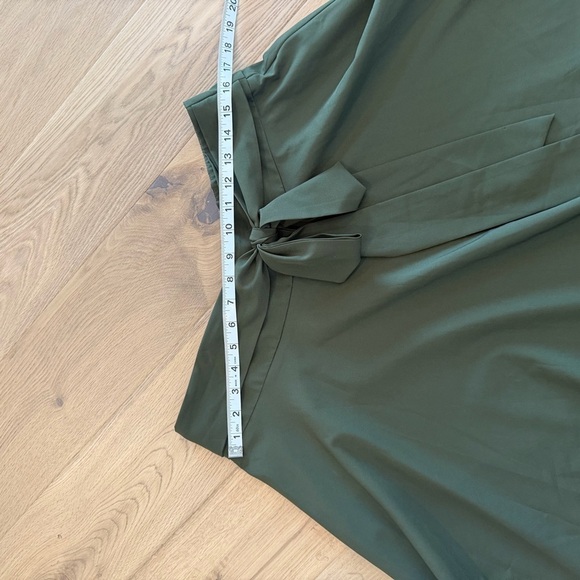 Grace Karin Forest Green A-Line Skirt with Waist Tie – Size Large - Picture 4 of 6